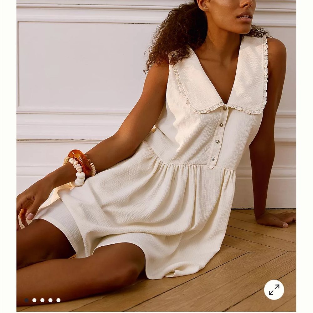 Anthropologie Maeve Collared Mini Dress Size Small